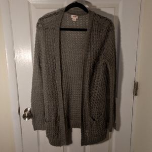 Super Soft Gray Mossimo Cardigan with Pockets